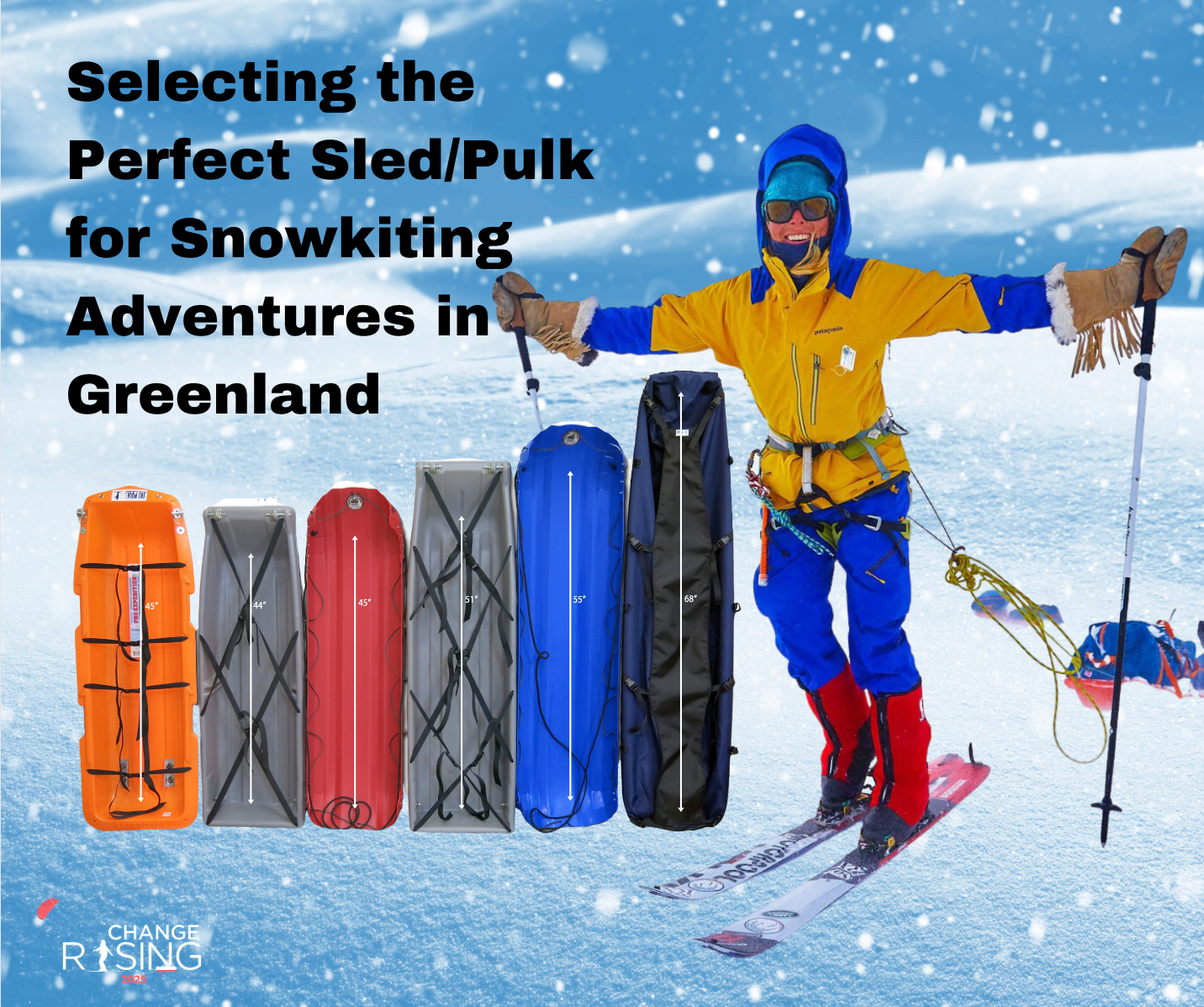Selecting the Perfect Sled/Pulk for Snowkiting Adventures in Greenland