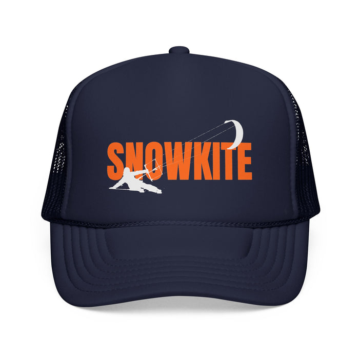 Snowkiter on Skis Trucker Cap