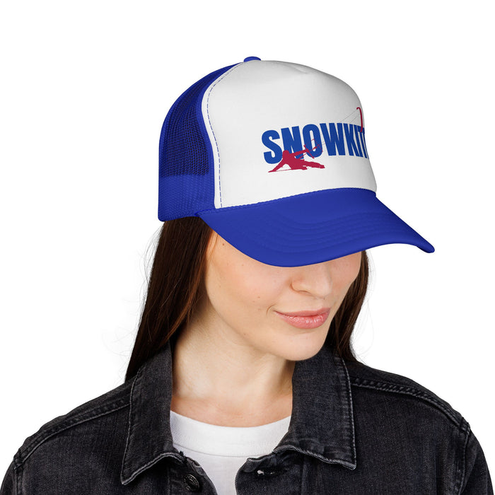 Snowkiter on Skis Trucker Cap