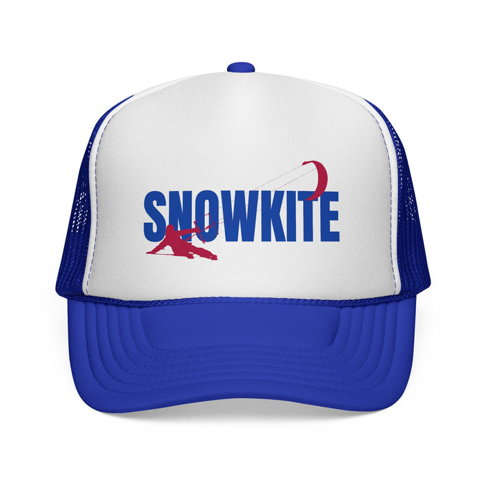 Snowkiter on Skis Trucker Cap