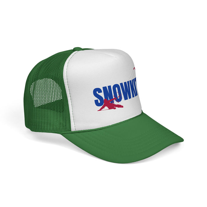 Snowkiter on Skis Trucker Cap