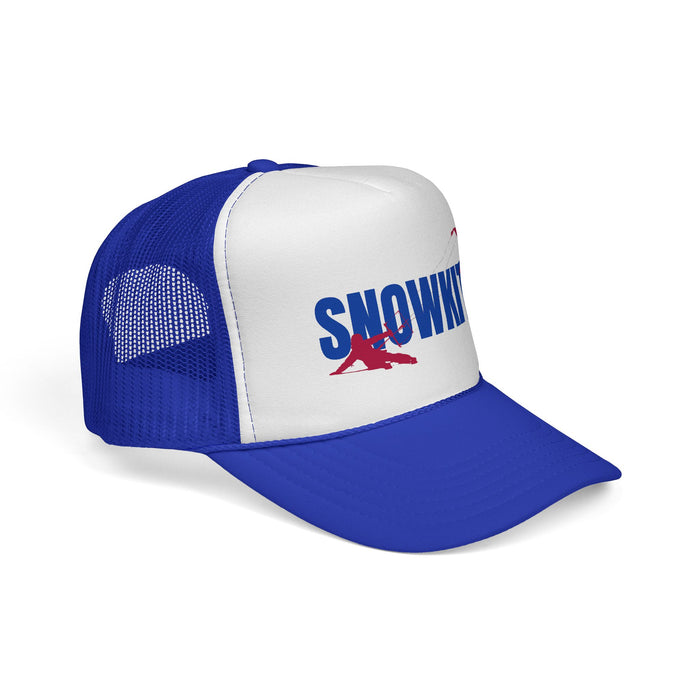 Snowkiter on Skis Trucker Cap