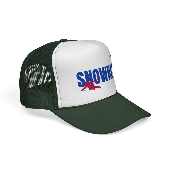Snowkiter on Skis Trucker Cap