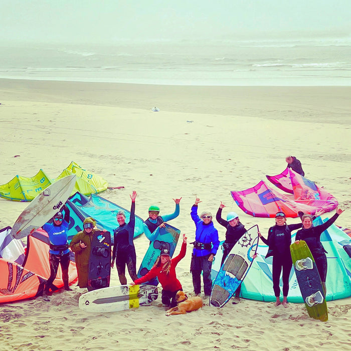 Oregon Kitesurfing Session