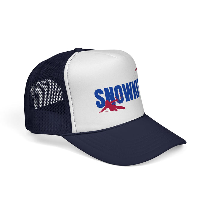 Snowkiter on Skis Trucker Cap