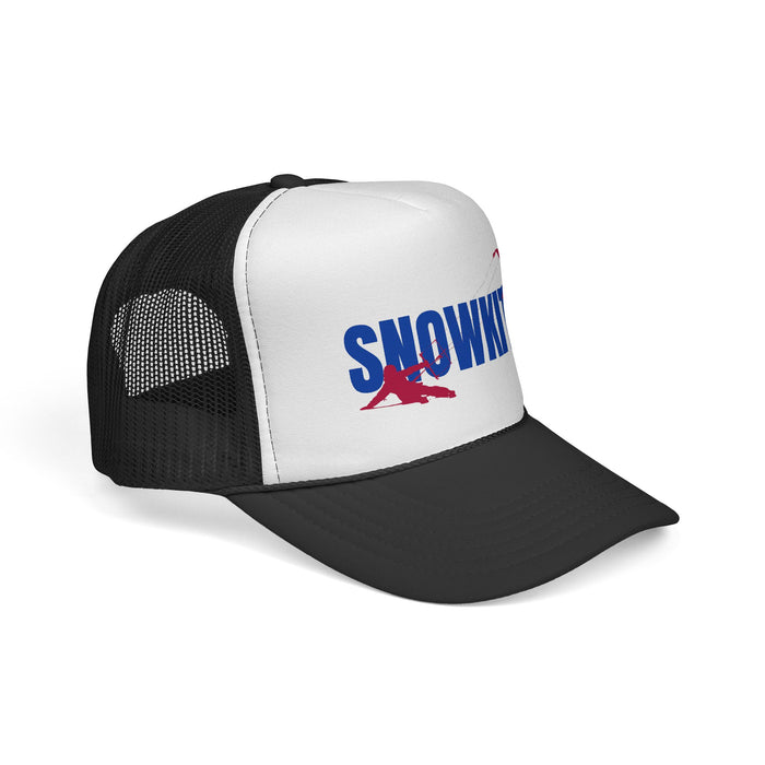 Snowkiter on Skis Trucker Cap
