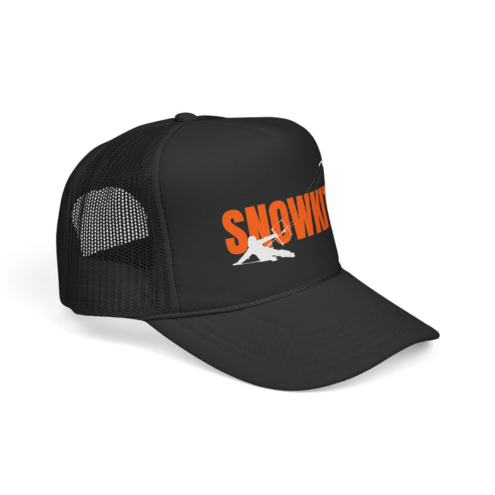 Snowkiter on Skis Trucker Cap
