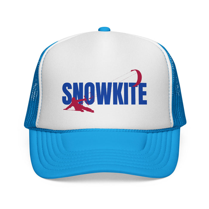 Snowkiter on Skis Trucker Cap